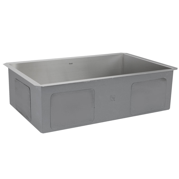 28'' Satin Stainless Steel Undermount Single Bowl Kitchen Sink