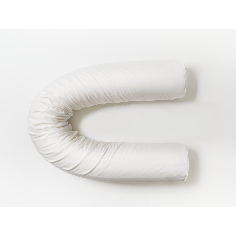 Organic Latex Molded Maternity Body Pillow with Cotton Cover