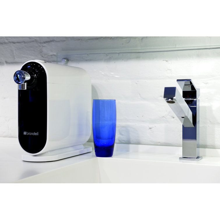 H2O+ White and Black 3-Stage Countertop Water Filtration System