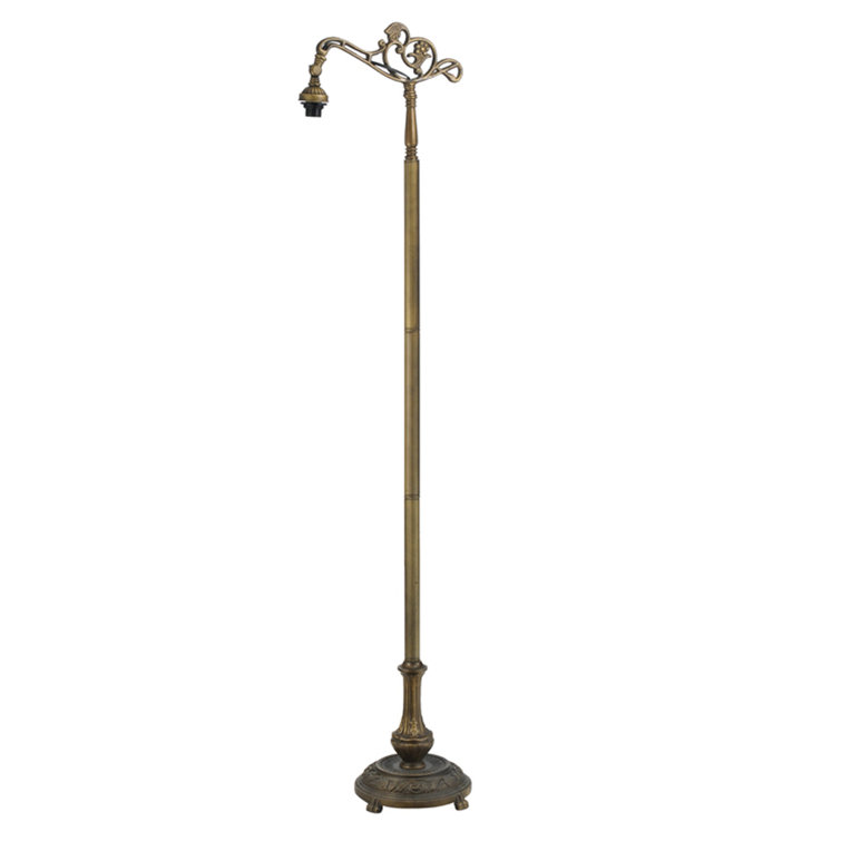 Tiffany Style Blue Stained Glass Dragonfly Floor Lamp