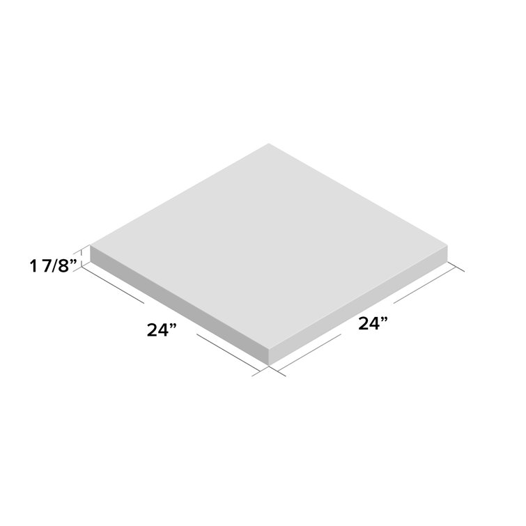 Midtown Square Concrete 2" Thick Manufactured Wood Tabletop