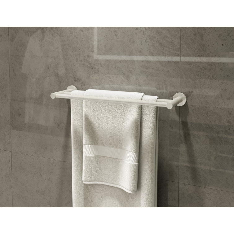 Dia 24" Satin Nickel Wall Mounted Double Towel Bar