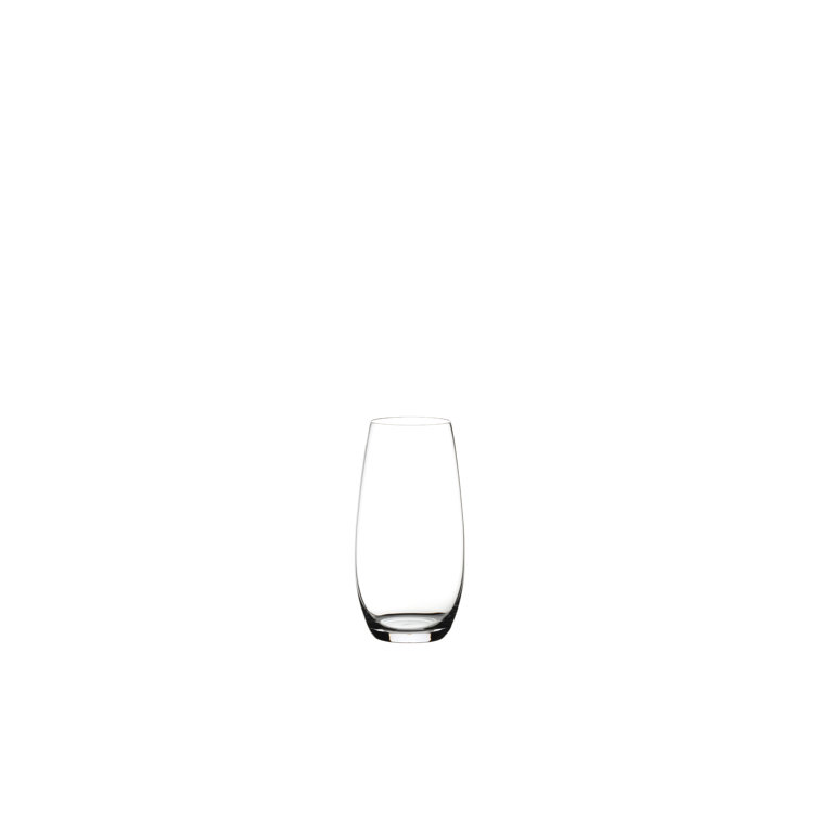 Clear Glass Stemless Champagne Tumblers Set of 2
