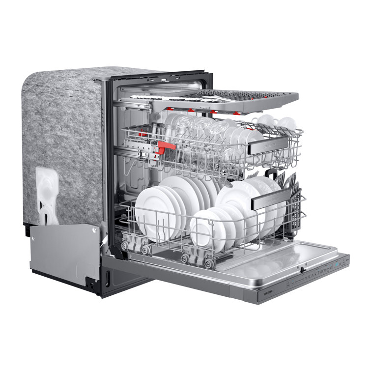 Stainless Steel Smart Built-In Dishwasher with Wi-Fi and 3 Racks