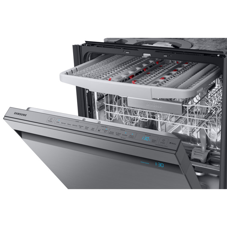 Stainless Steel Smart Built-In Dishwasher with Wi-Fi and 3 Racks