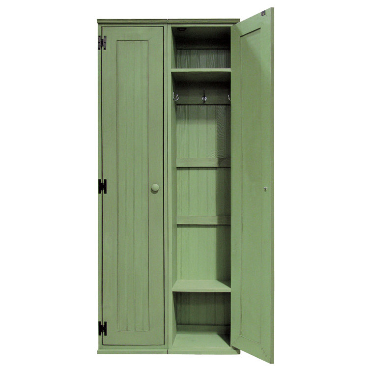 Old Sage Solid Pine Tall Storage Cabinet