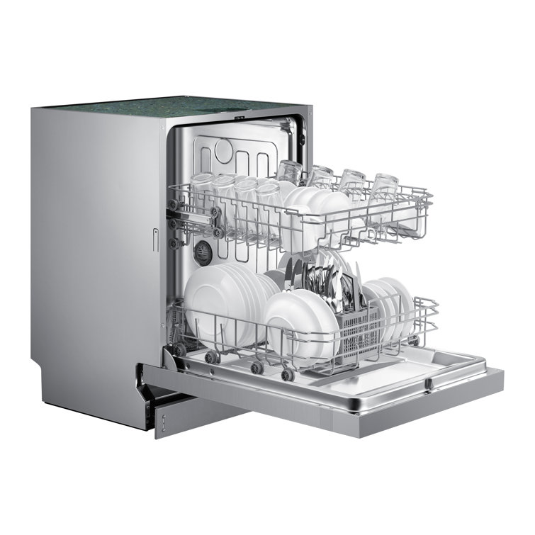 24" Stainless Steel Built-In Dishwasher with Front Control