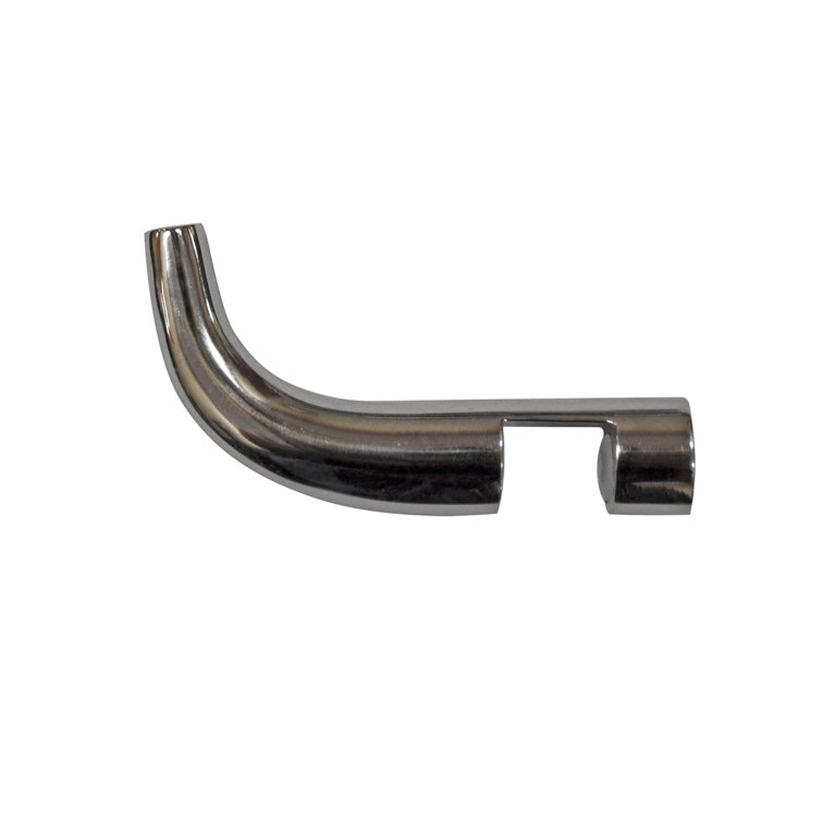 Polished Chrome Adjustable Shower Door Robe Hook