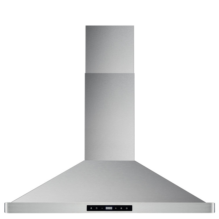 36'' Stainless Steel Convertible Wall Mount Range Hood with Charcoal Filter