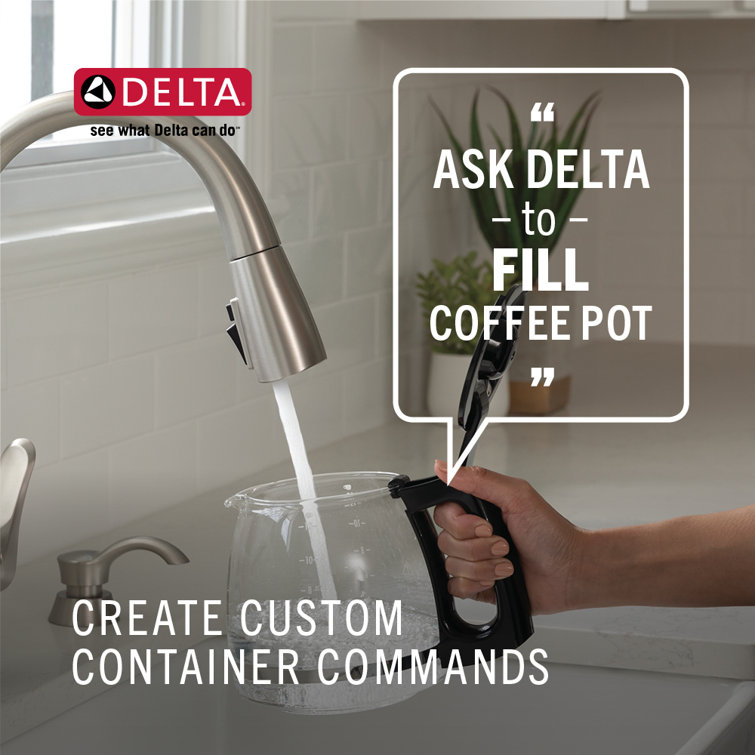 Chrome Pull-Down Kitchen Faucet with Voice Control