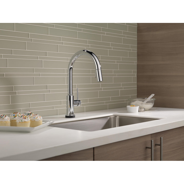 Chrome Pull-Down Kitchen Faucet with Voice Control