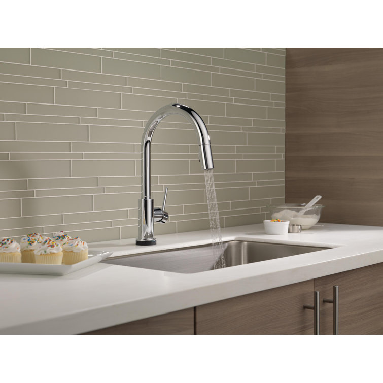 Chrome Pull-Down Kitchen Faucet with Voice Control