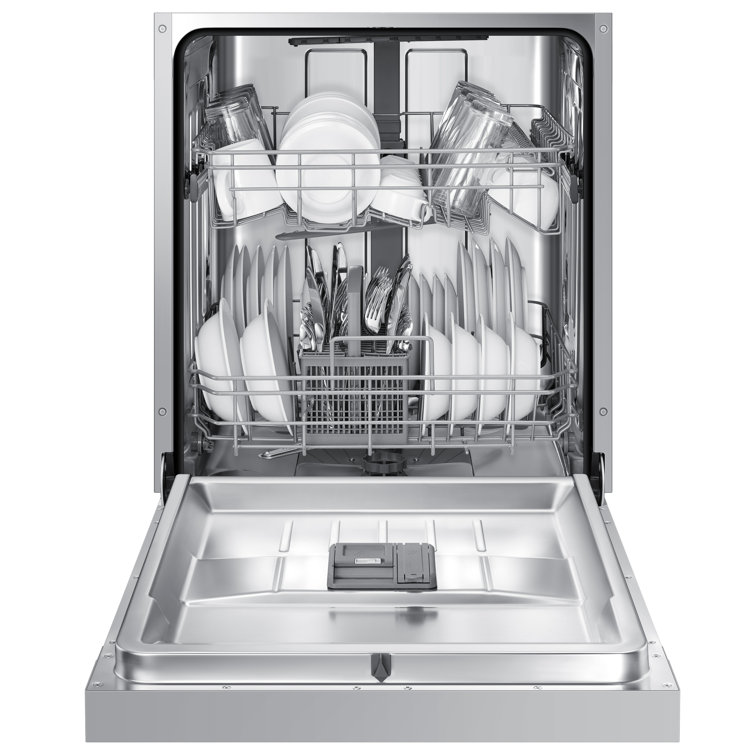 24" Stainless Steel Built-In Dishwasher with Front Control