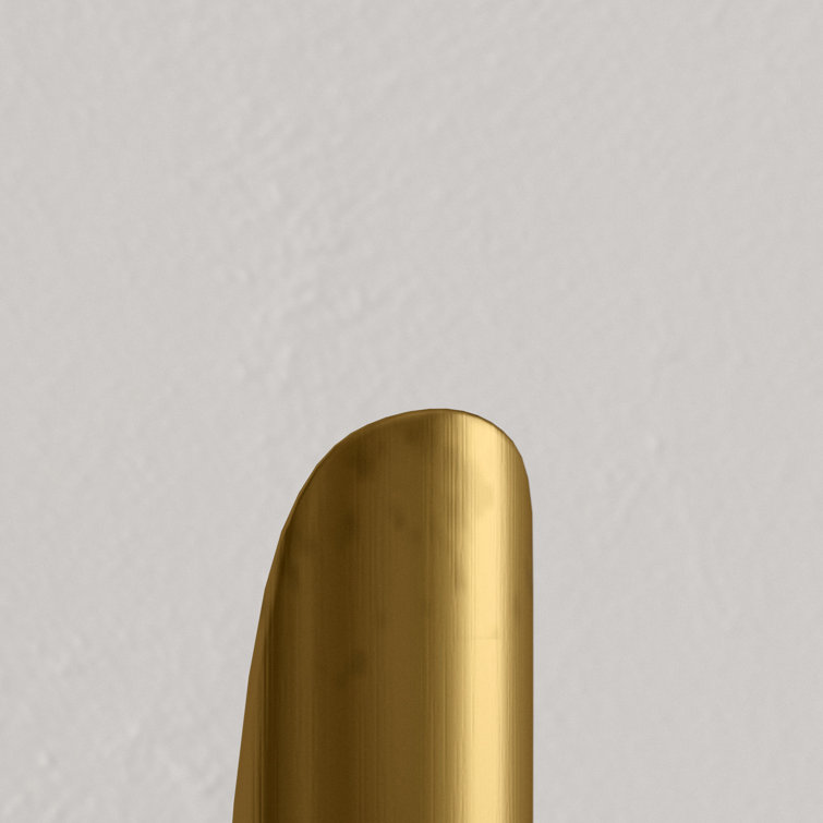 Mid-Century Modern Natural Brass Dual-Light Dimmable Sconce