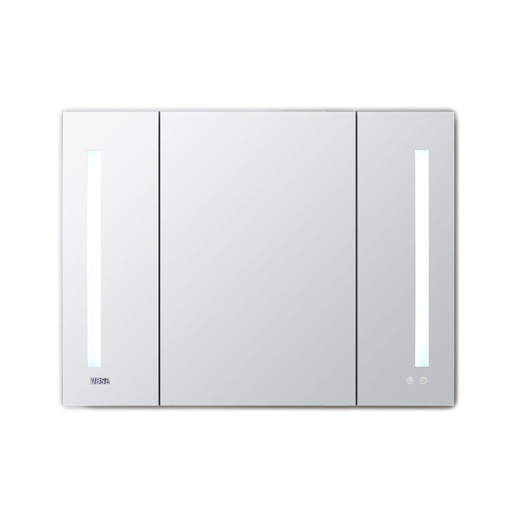 Signature Royale Aluminum LED Medicine Cabinet with Defogger and Makeup Mirror