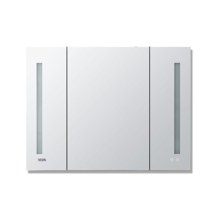 Signature Royale Aluminum LED Medicine Cabinet with Defogger and Makeup Mirror