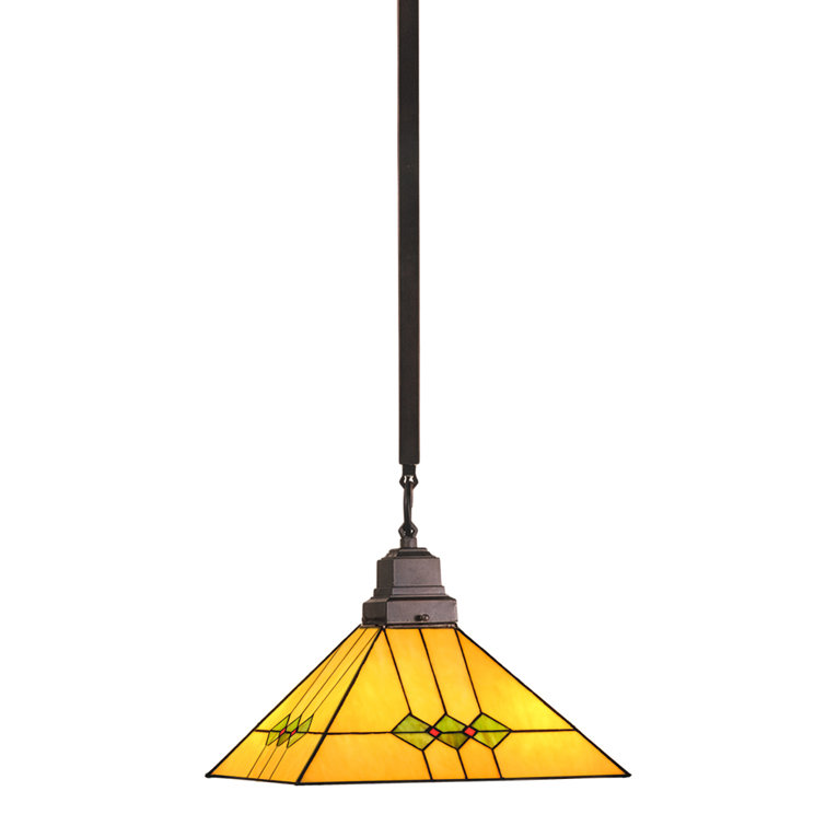 Martini Mission Black and Glass Pendant Light