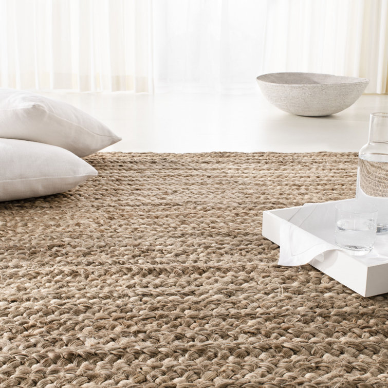 Savanna Brown Hand-Knotted Cotton 4' x 6' Rectangular Area Rug