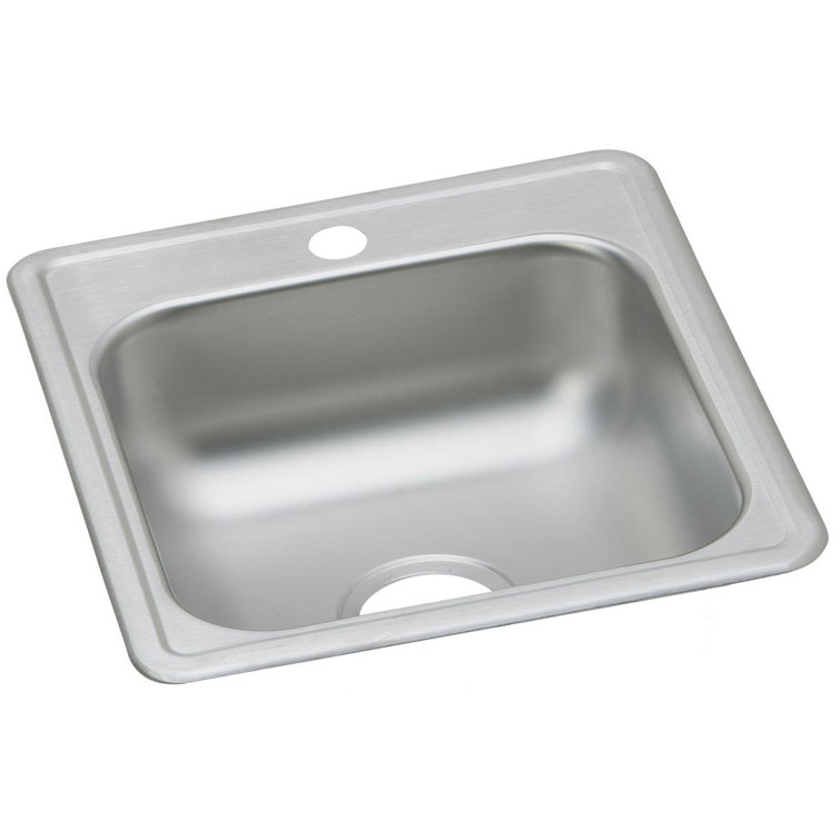 Dayton 17" x 19" Stainless Steel Single Bowl Drop-In Sink