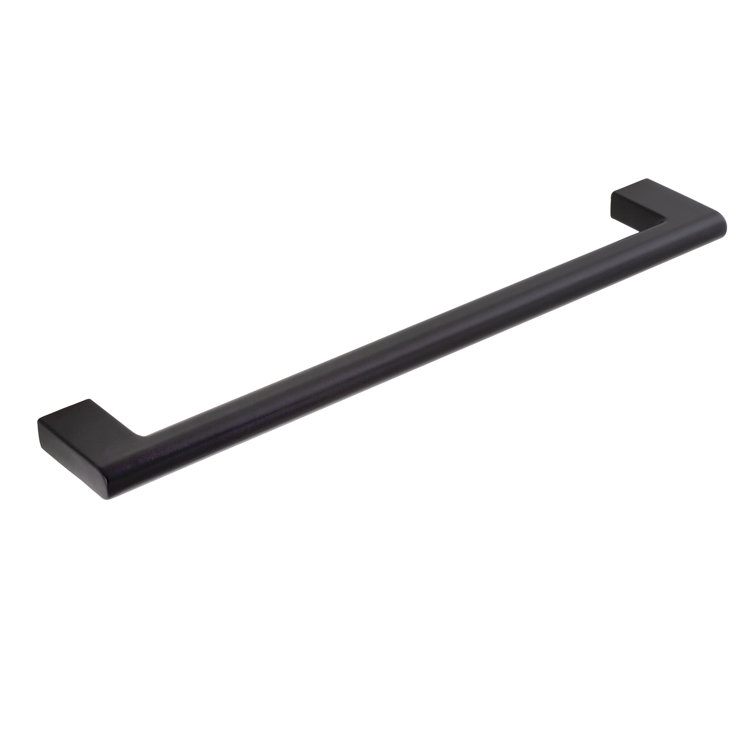 Vail Matte Black 8-inch Cylindrical Bar Pull with Mounting Hardware