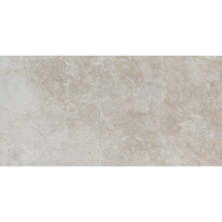 Ansello Ivory Large 12" x 24" Matte Ceramic Tile