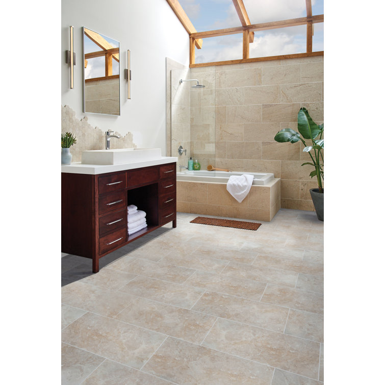 Ansello Ivory Large 12" x 24" Matte Ceramic Tile