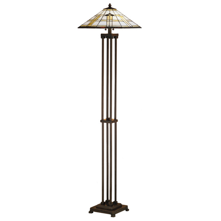 Arrowhead Mission 63'' Mahogany Bronze 2-Light Floor Lamp