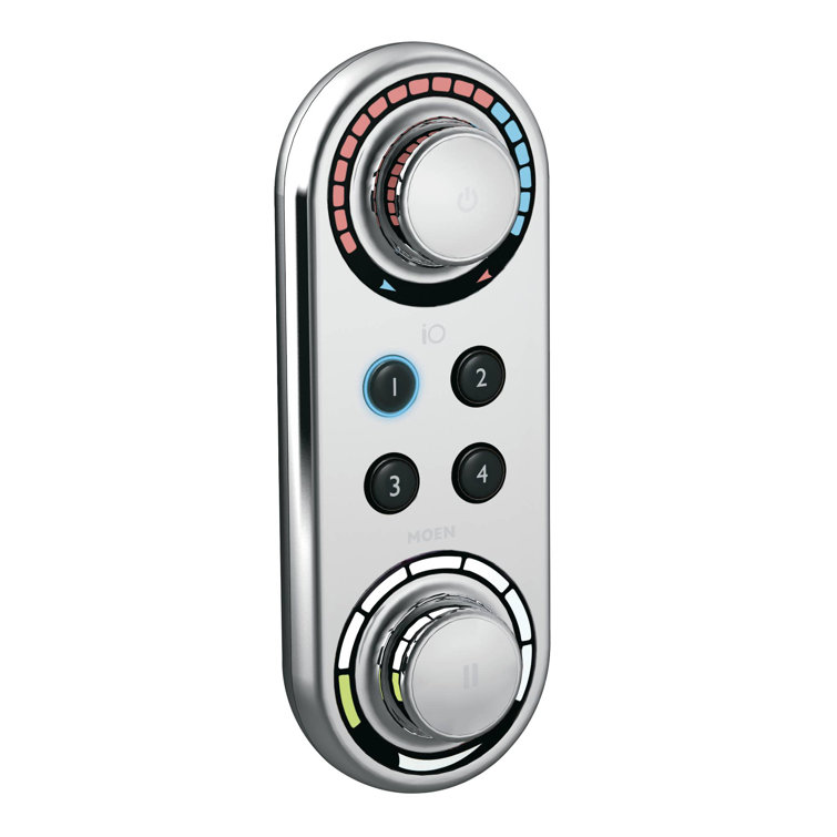 Chrome Digital Shower Control with LED Indicators