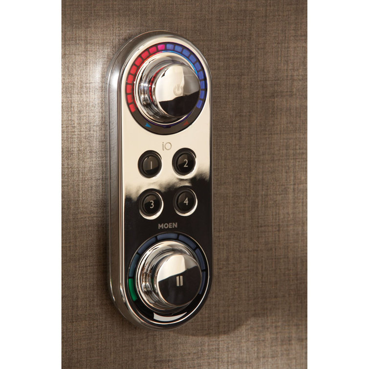 Chrome Digital Shower Control with LED Indicators