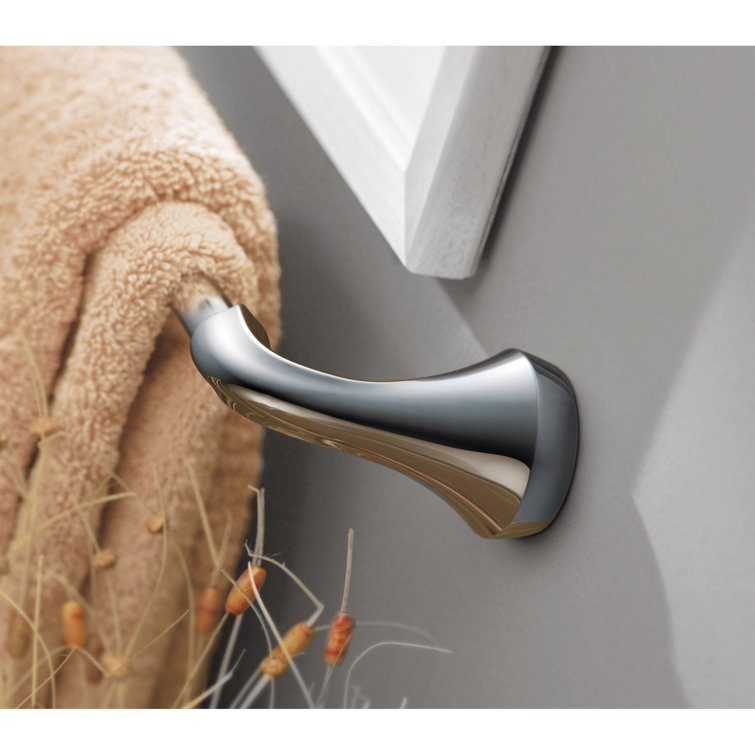 Eva 24-Inch Chrome Wall Mounted Towel Bar