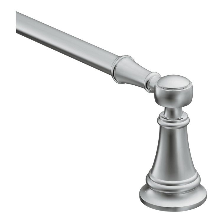 Polished Nickel 18-Inch Traditional Wall Mounted Towel Bar