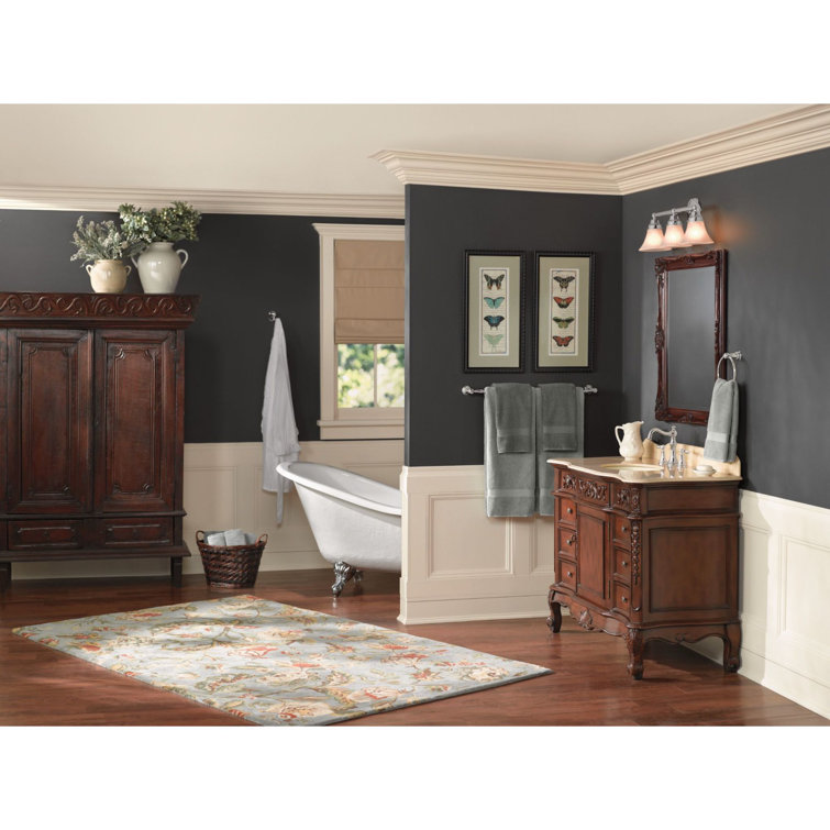 Polished Nickel 18-Inch Traditional Wall Mounted Towel Bar