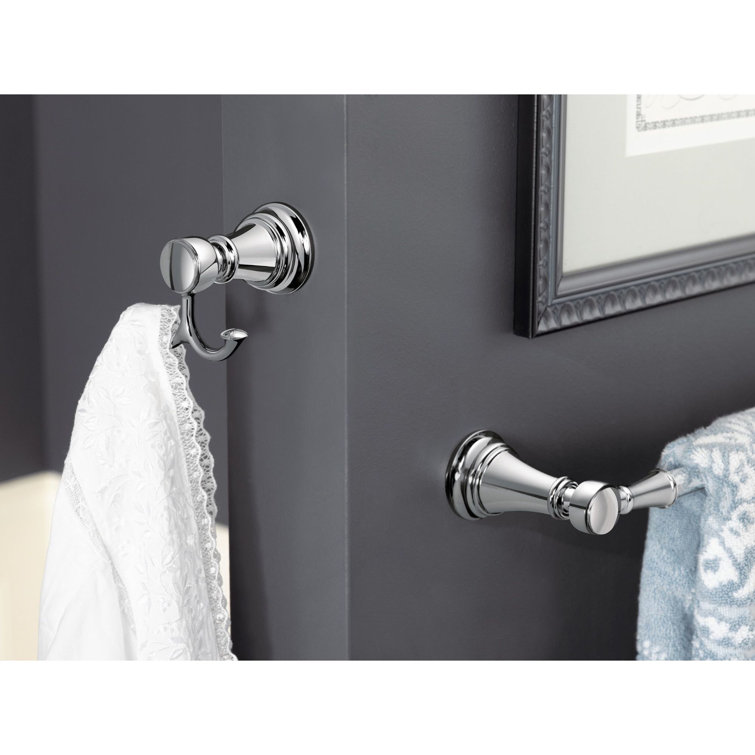 Polished Nickel 18-Inch Traditional Wall Mounted Towel Bar