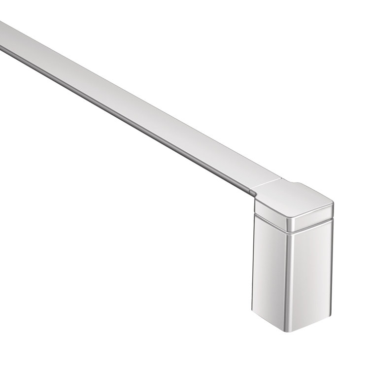 24-Inch Chrome Wall Mounted Modern Towel Bar
