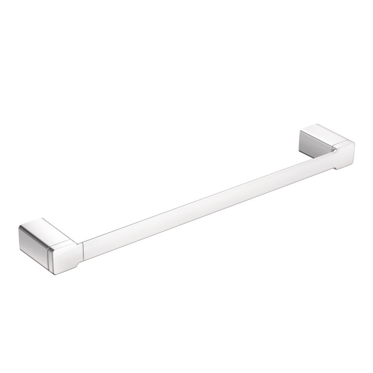 24-Inch Chrome Wall Mounted Modern Towel Bar
