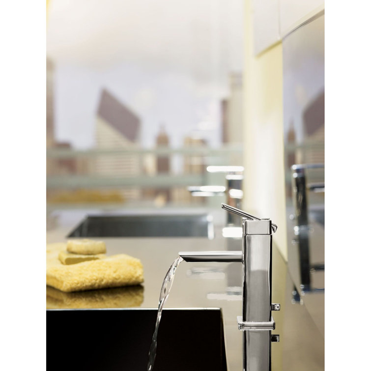Urban Minimalist Chrome Single-Handle Bathroom Faucet