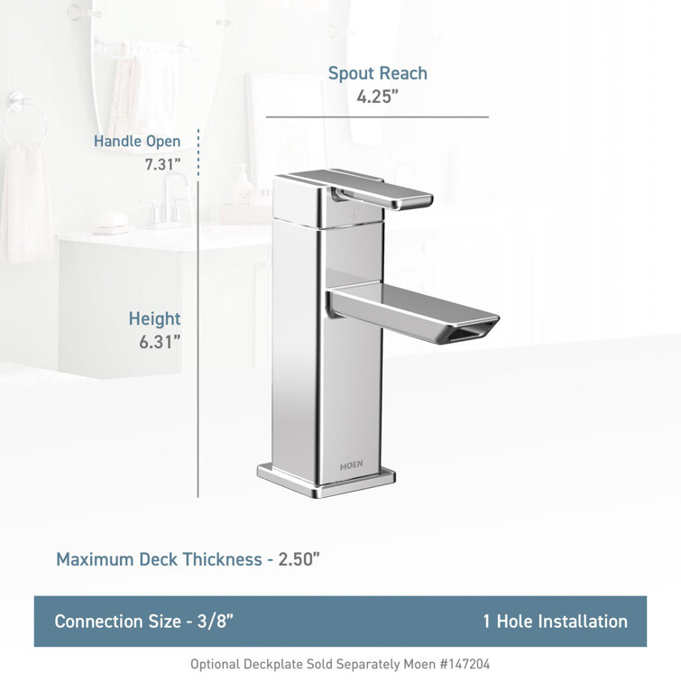 Urban Minimalist Chrome Single-Handle Bathroom Faucet