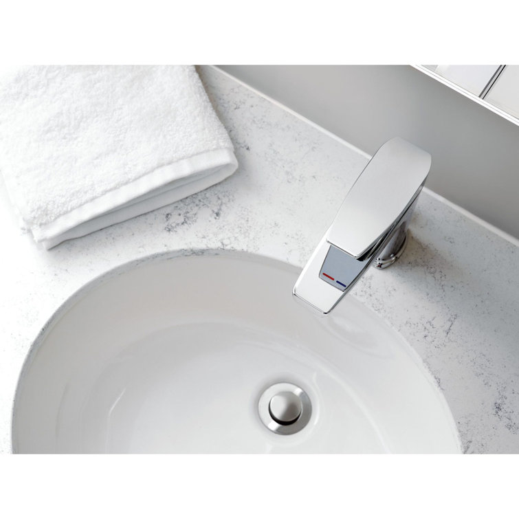 Chrome Modern Single Handle Bathroom Faucet