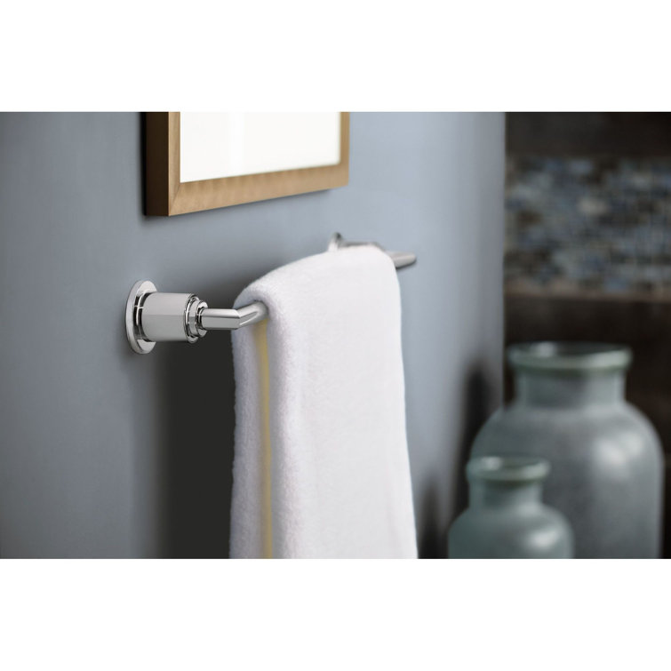 Arris 18-Inch Chrome Wall Mounted Towel Bar