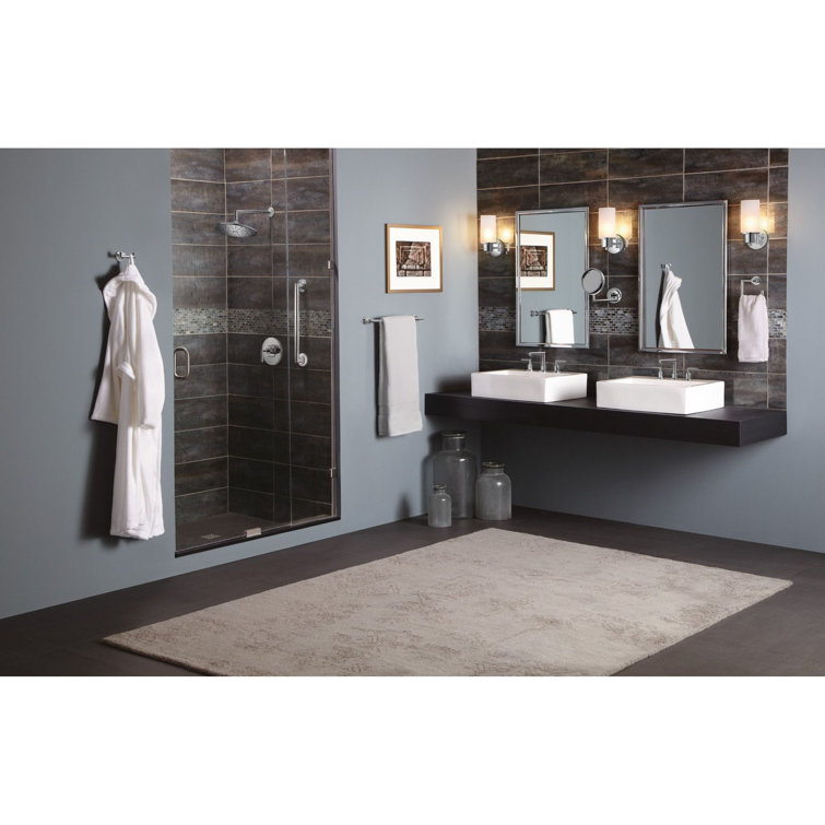 Arris 18-Inch Chrome Wall Mounted Towel Bar