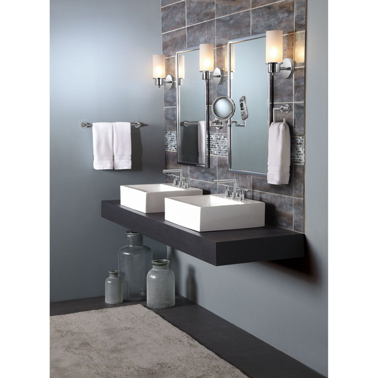 Arris 18-Inch Chrome Wall Mounted Towel Bar