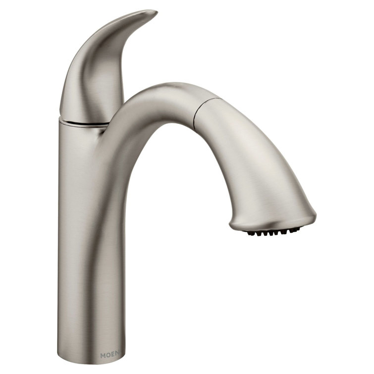 Stainless Steel Pull-Out Spray Single Handle Kitchen Faucet
