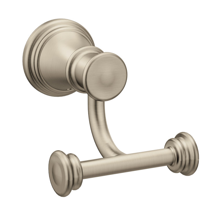 Belfield Polished Nickel Double Wall Mounted Robe Hook