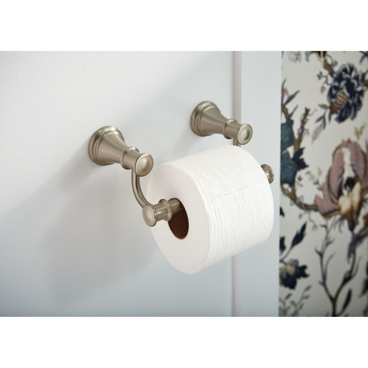 Belfield Polished Nickel Traditional Wall Mount Toilet Paper Holder