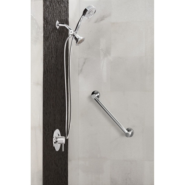 Chrome 18-Inch Modern Wall Mounted Towel Bar