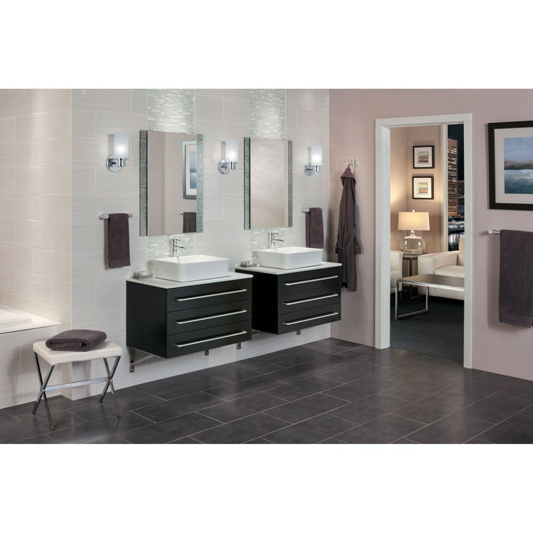 Chrome 18-Inch Modern Wall Mounted Towel Bar