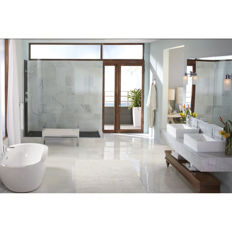 Chrome 18-Inch Modern Wall Mounted Towel Bar