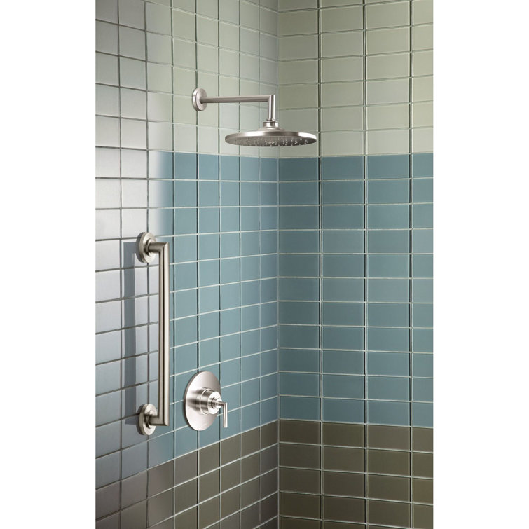 12-Inch Brushed Nickel Stainless Steel Modern Grab Bar