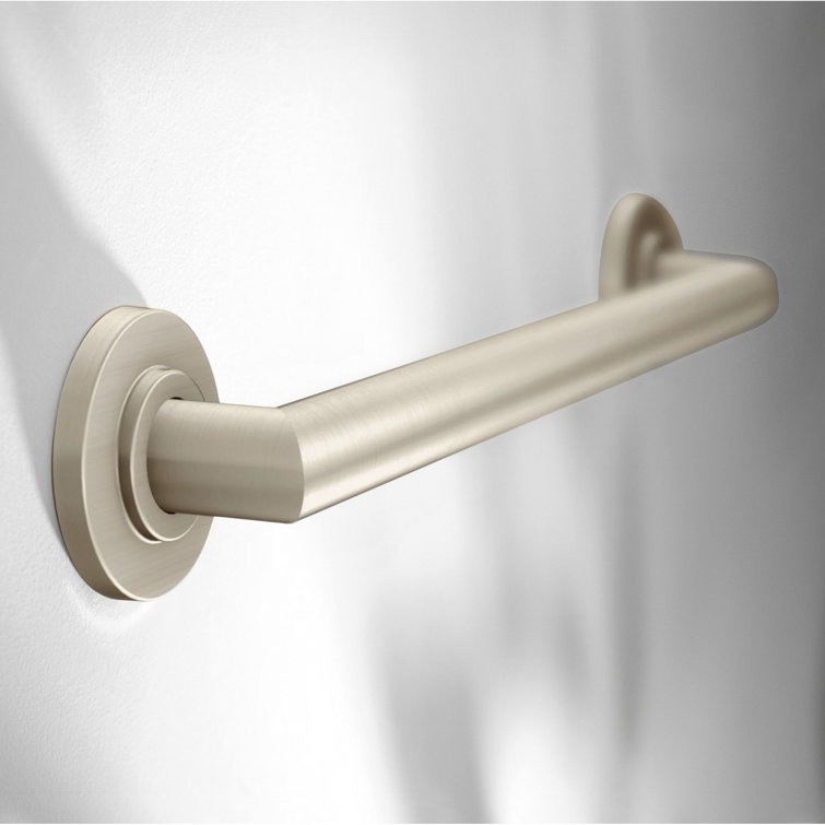 12-Inch Brushed Nickel Stainless Steel Modern Grab Bar