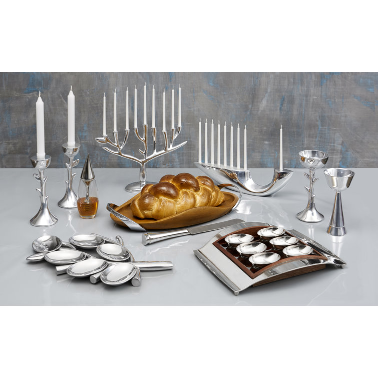 Silver Tree of Life Metal Kiddush Cup